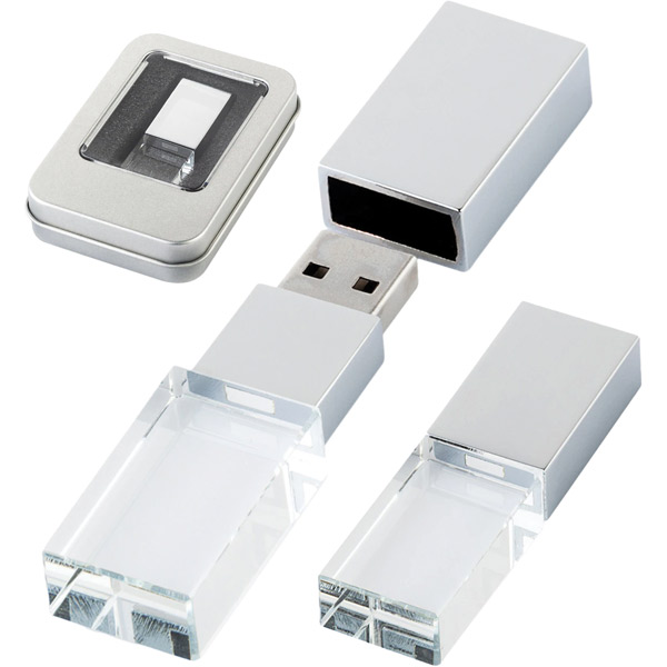 8190-16GB Kristal USB Bellek